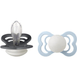 Bibs Iron Glow/Baby Blue Glow Sut Supreme 2-Pak Silikone