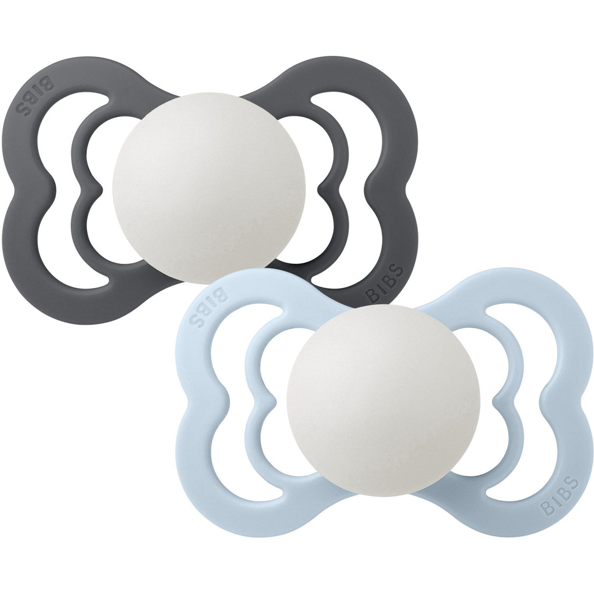 Bibs Iron Glow/Baby Blue Glow Sut Supreme 2-Pak Silikone