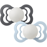 Bibs Iron Glow/Baby Blue Glow Sut Supreme 2-Pak Silikone