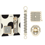 Bibs Ivory Black Gavesæt Polka Soothe & Go Latex