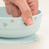 DonebyDeer Celebration Blue Foodie Spisesæt Med Sugekop