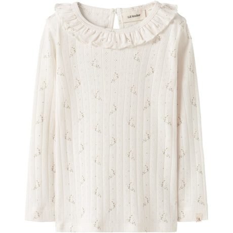 Lil'Atelier Coconut Milk Flower Nmfrachello Ria Ls Slim Top Lil