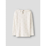 Lil'Atelier Coconut Milk Flower Nmfrachello Ria Ls Slim Top Lil