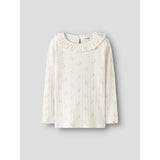 Lil'Atelier Coconut Milk Flower Nmfrachello Ria Ls Slim Top Lil