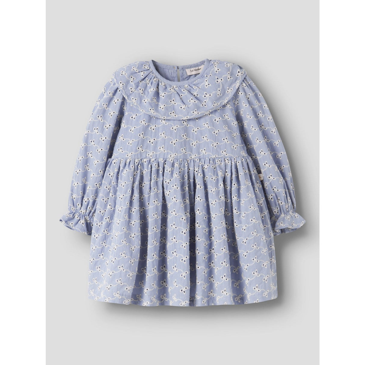 Lil'Atelier Zen Blue Nmftessie Ls Loose Kjole Lil