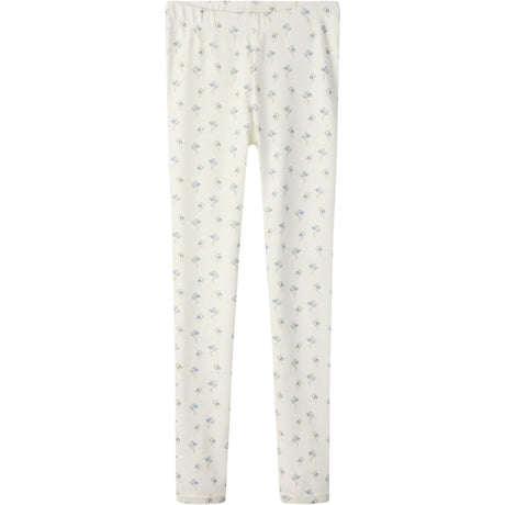 Lil'Atelier Coconut Milk Bell Flower Nmfgayo Sag Slim Leggings Lil