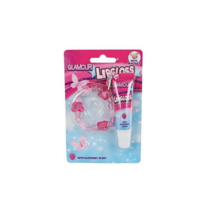 GA Glamour lipgloss og armbånd