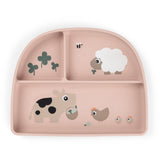 DonebyDeer Tiny Farm Powder Stick&Stay Inddelt Tallerken