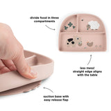 DonebyDeer Tiny Farm Powder Stick&Stay Inddelt Tallerken