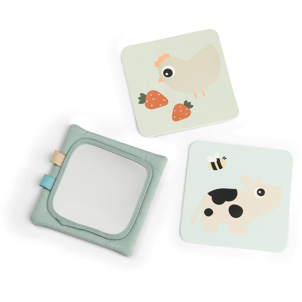 DonebyDeer Tiny Farm Green Baby Kontrastkortholder