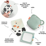 DonebyDeer Tiny Farm Green Baby Kontrastkortholder