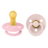 BIBS Pacifier Colour 2 PACK Latex Petal/Baby Pink