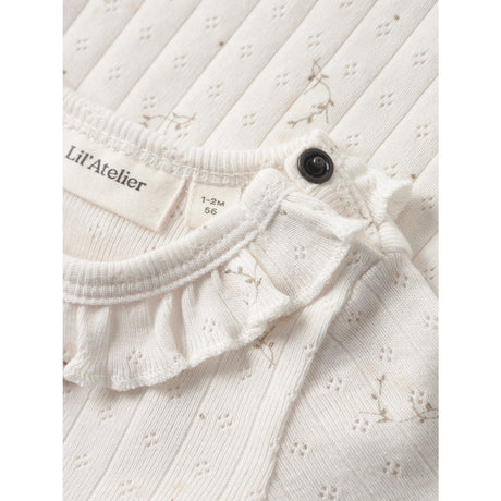 Lil'Atelier Coconut Milk Flower Nbfrachello Ria Ls Slim Body Lil