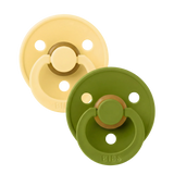 BIBS Pacifier Colour 2 PACK Latex Pale Butter/Wasabi