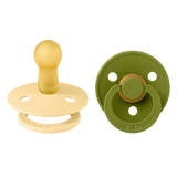 BIBS Pacifier Colour 2 PACK Latex Pale Butter/Wasabi