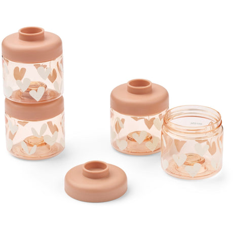 LIEWOOD Sweethearts / Pale Tuscany Dominique Food Tritan Boxes 100 Ml 4-Pak