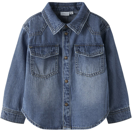 Name It Medium Blue Denim Nmmblue Oz Dnm Ls Skjorte 6677-Ov B