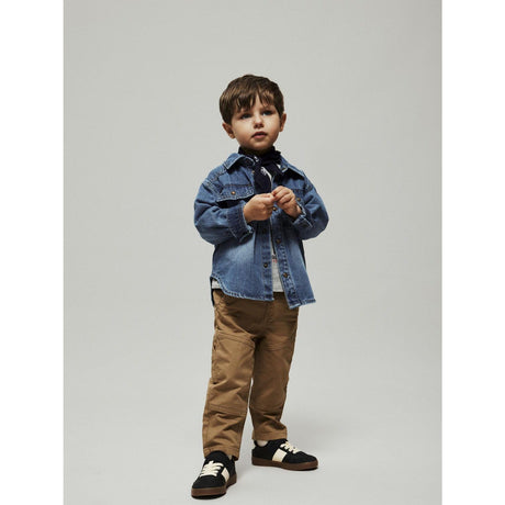 Name It Medium Blue Denim Nmmblue Oz Dnm Ls Skjorte 6677-Ov B
