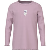 Name It Dawn Pink Tulip Nmfvemma Ls Slim Top