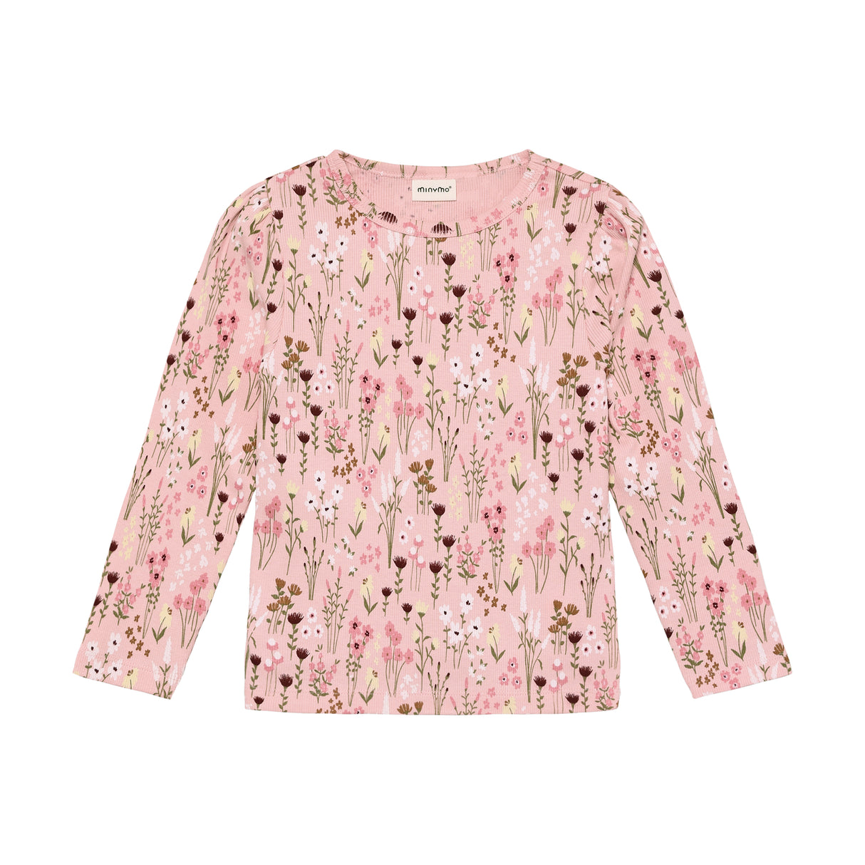 Minymo Langærmet Bluse med blomster 124244