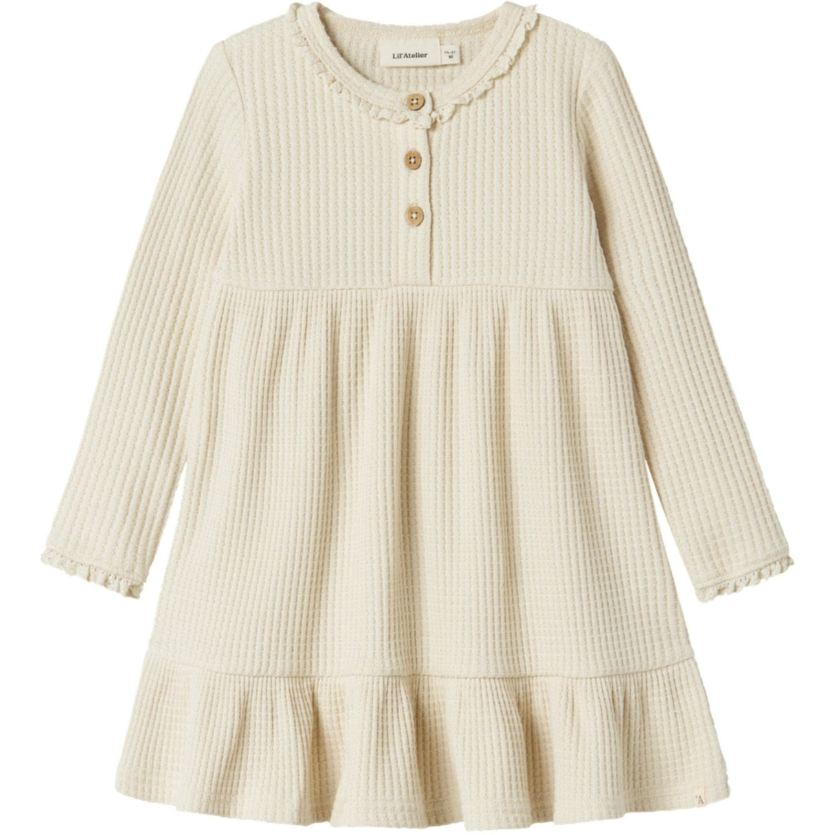 Lil'Atelier Turtledove Nmfosanne Ls Kjole Lil