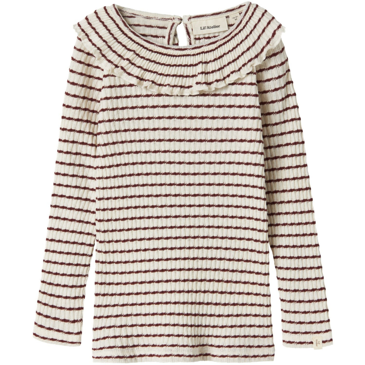Lil'Atelier Hot Chocolate Nmfosophia Ls Slim Top Lil