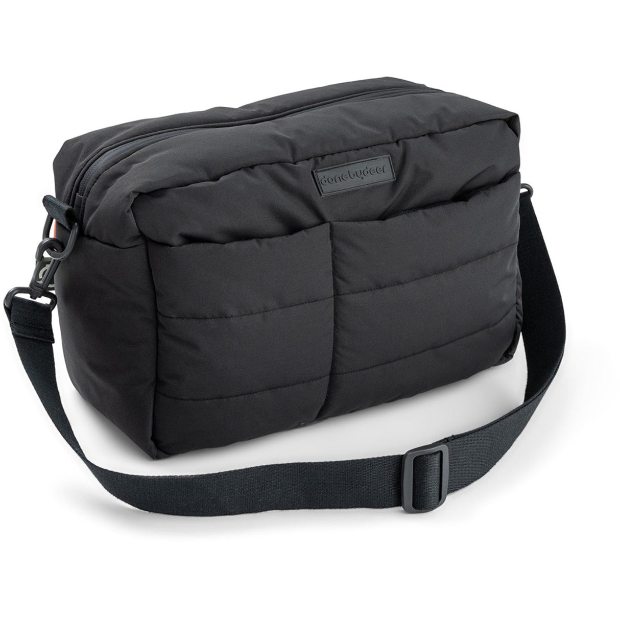 DonebyDeer Black Quiltet Barnevognstaske