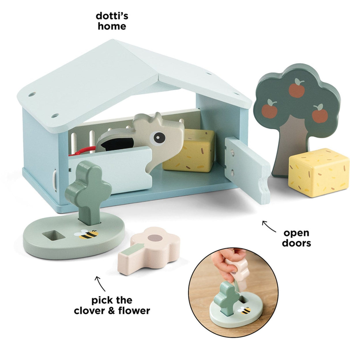 DonebyDeer Colour Mix Tiny Farm Legesæt Dotti