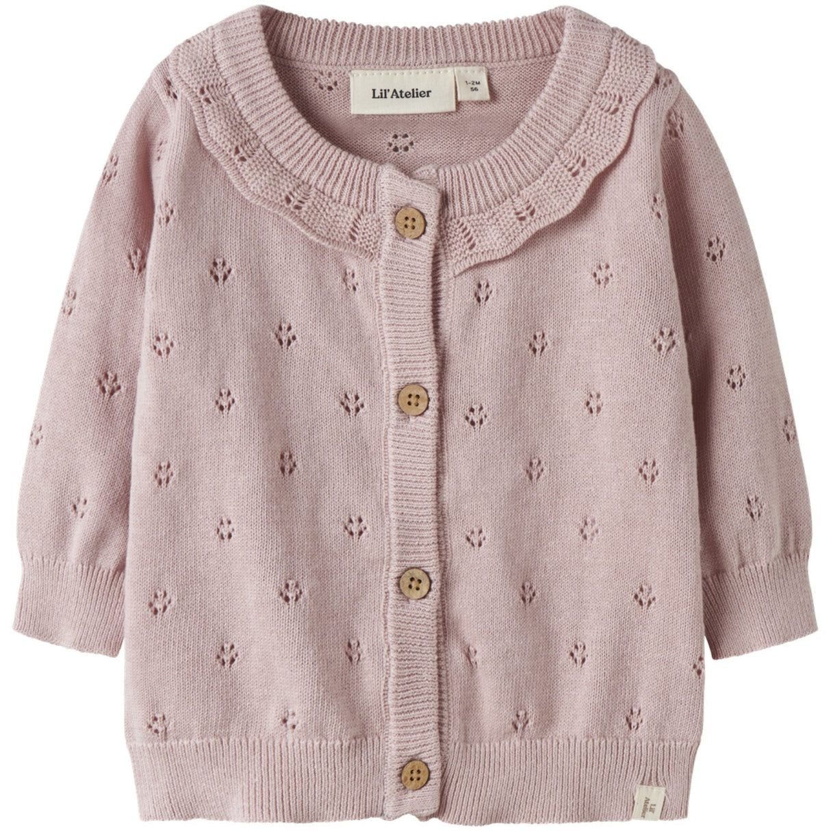 Lil'Atelier Peach Whip Melange Nbfdorina Ls Strik Card Lil