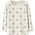 Lil'Atelier Coconut Milk Flower Pink Nmflayo Sig Ls Slim Top Lil
