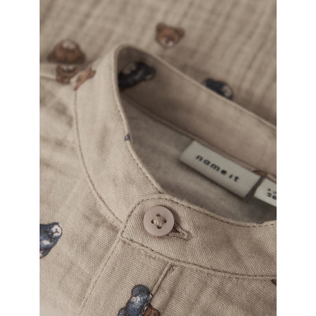 Name It Chateau Gray Nbmdutty Ls Skjorte Body