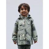 Name It Chinois Green Nmmmax Jakke Li Aop Noos