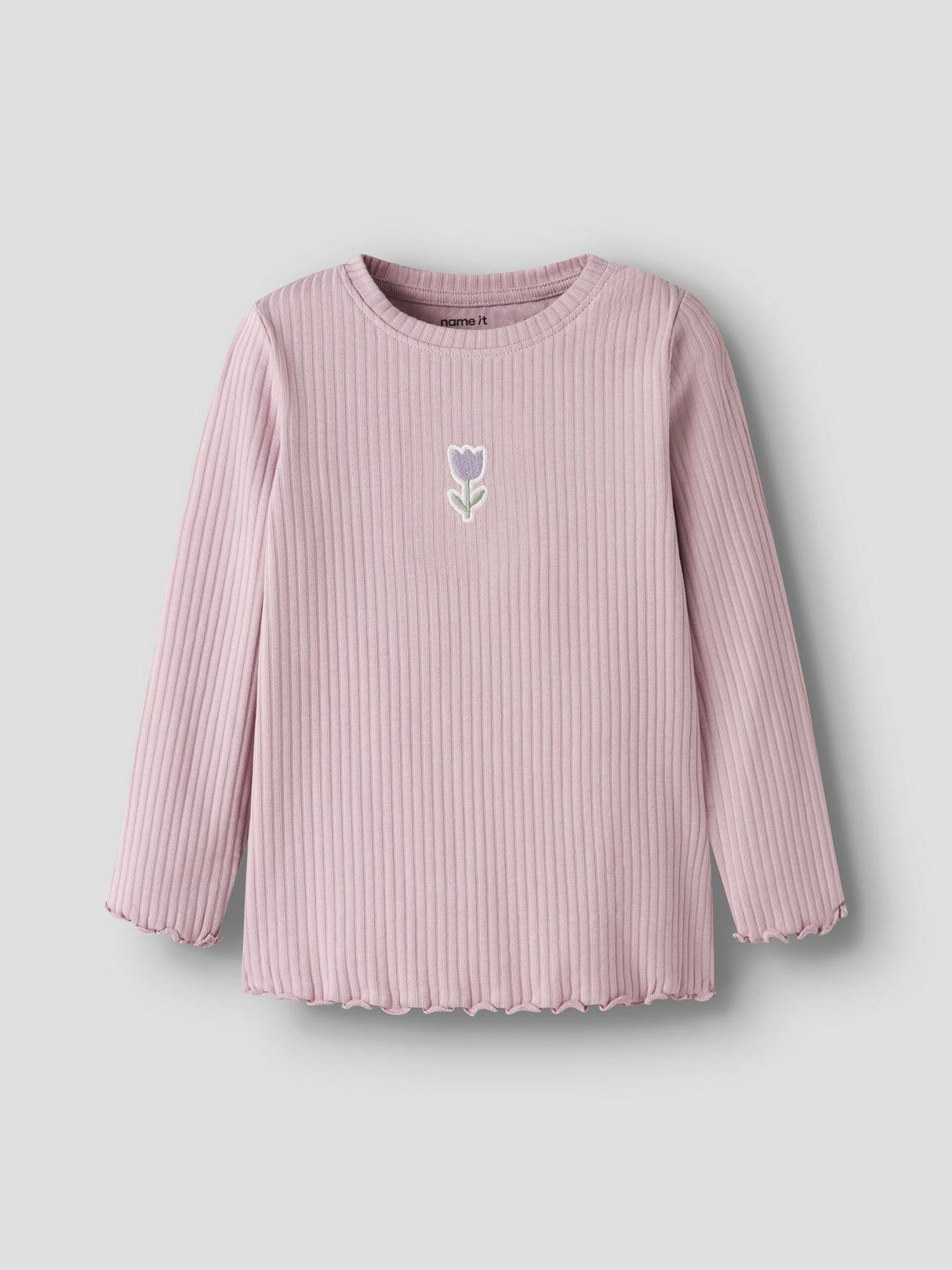 Name it - Nmfvemma LS Slim Top Dawn Pink/Tulip