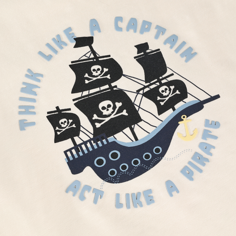 Minymo - Sand T-shirt med pirat 134228