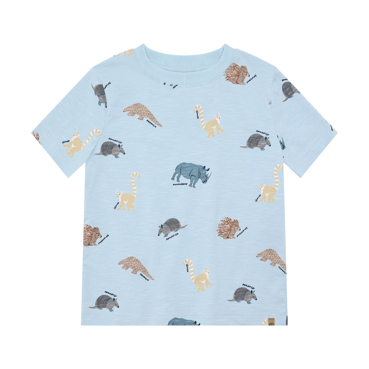 Minymo -Lyseblå T-shirt Dyr 134229