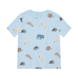 Minymo -Lyseblå T-shirt Dyr 134229