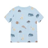 Minymo -Lyseblå T-shirt Dyr 134229
