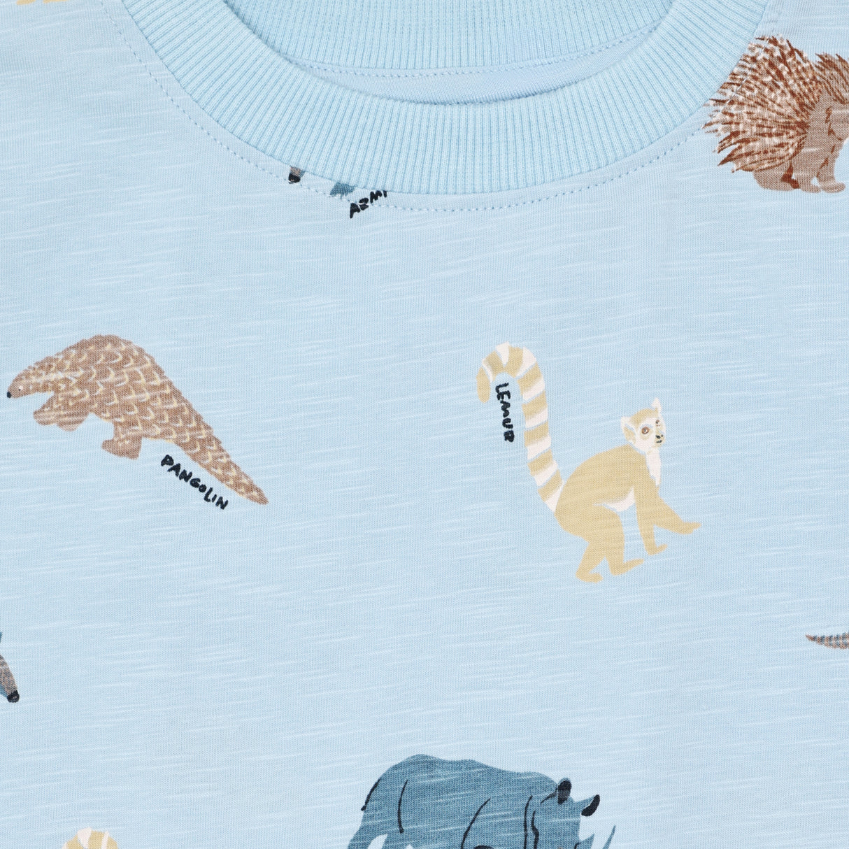 Minymo -Lyseblå T-shirt Dyr 134229