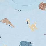 Minymo -Lyseblå T-shirt Dyr 134229
