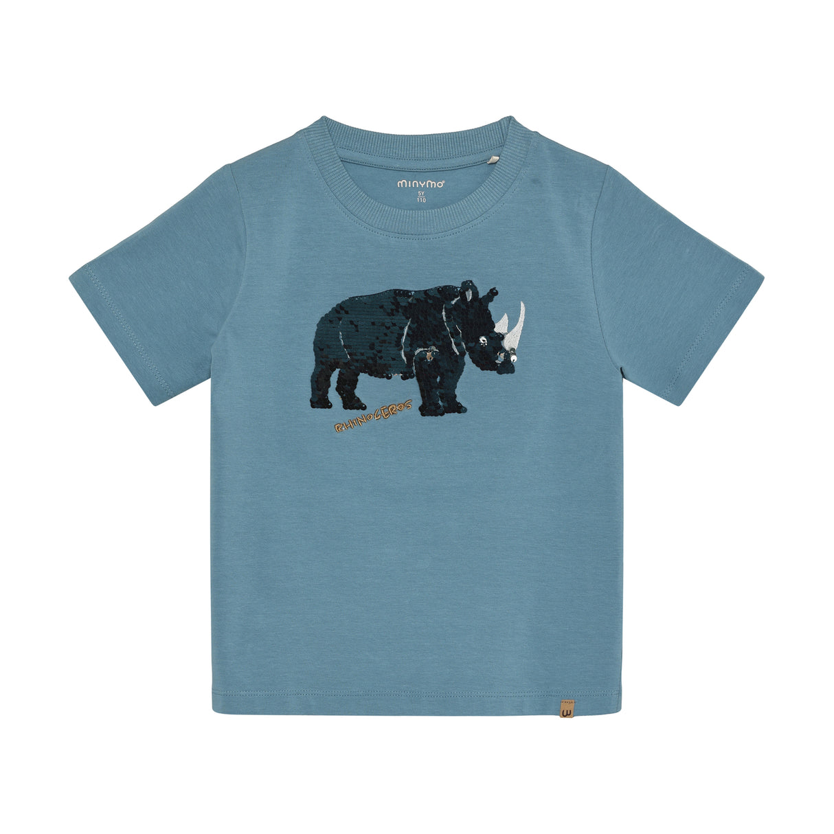 Minymo -Lyseblå T-shirt Næsehorn 134230