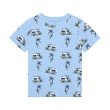 Minymo - Lyseblå T-shirt "Bil" 134305