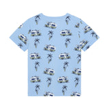 Minymo - Lyseblå T-shirt "Bil" 134305