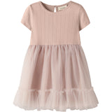 Lil'Atelier Peach Whip Nmffanella Ss Tyl Kjole Lil