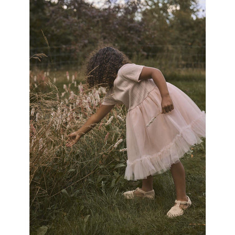 Lil'Atelier Peach Whip Nmffanella Ss Tyl Kjole Lil