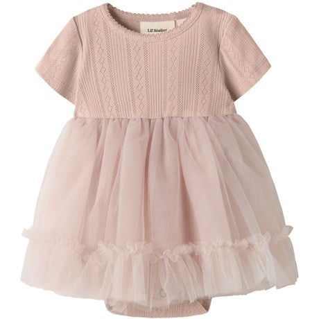 Lil'Atelier Peach Whip Nbffanella Ss Body Tyl Kjole Lil