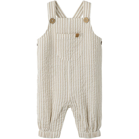 Lil'Atelier Coconut Milk Feather Gray Nbmfausto Loose Overall Lil
