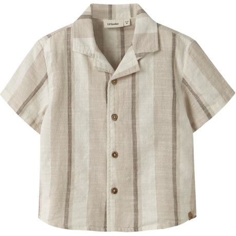 Lil'Atelier Coconut Milk Nmmfibert Ss Loose Skjorte Lil