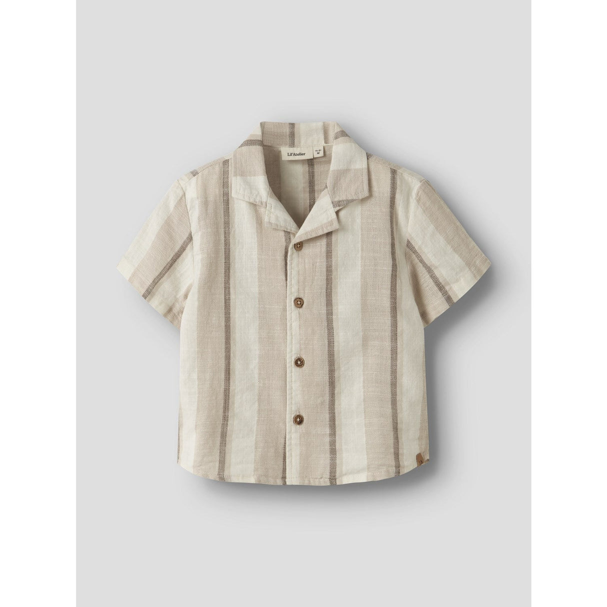 Lil'Atelier Coconut Milk Nmmfibert Ss Loose Skjorte Lil