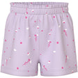 Name It Lavender Fog White Florals Nmfvilinse Shorts