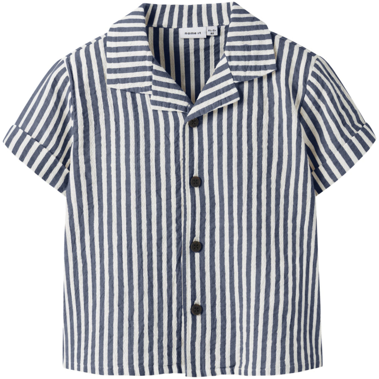 Name It Vintage Indigo Cloud Dancer Nmmfedenis Ss Skjorte